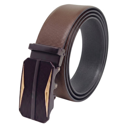 Mens Genuine Leather Belt | 2 in 1 Reversible (Brown & Black) (1 Pc.) - NEXVIOR