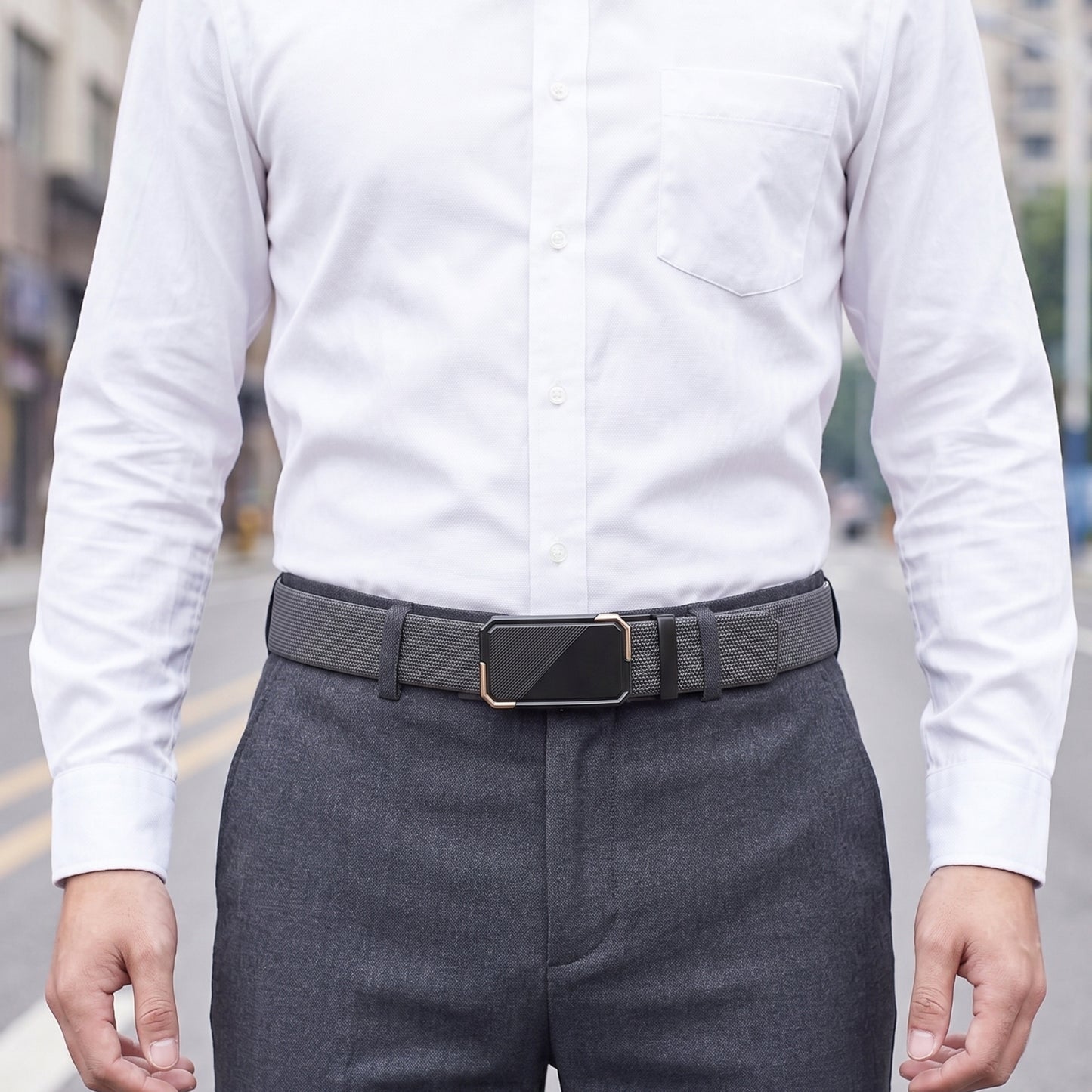 Mens Genuine Leather Belt | 2 in 1 Reversible (Black & Brown) (1 Pc.) - NEXVIOR