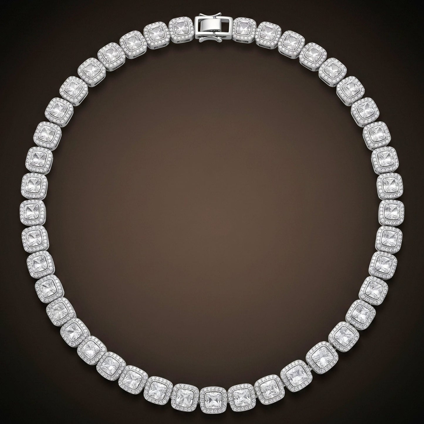 SQUARE HALO - 13mm Stainless Steel Chain with Fold Over Clasp for Men & Boys (22inch)