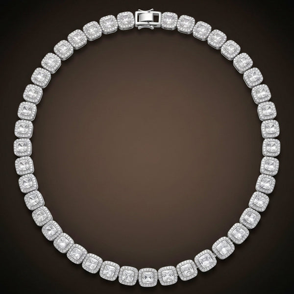SQUARE HALO - 13mm Stainless Steel Chain with Fold Over Clasp for Men & Boys (22inch)