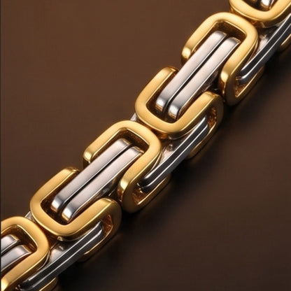 LUXOR LINK - 8mm Stainless Steel Chain with Lobster Clasp for Men & Boys (22 inch)