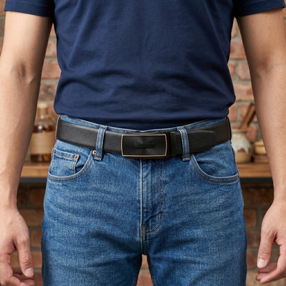 Mens Genuine Leather Belt | 2 in 1 Reversible (Black & Brown) (1 Pc.) - SIGNORA