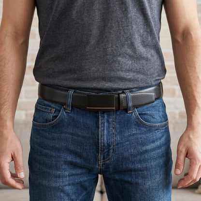 Mens Genuine Leather Belt | 2 in 1 Reversible (Black & Brown) (1 Pc.) - REXVA