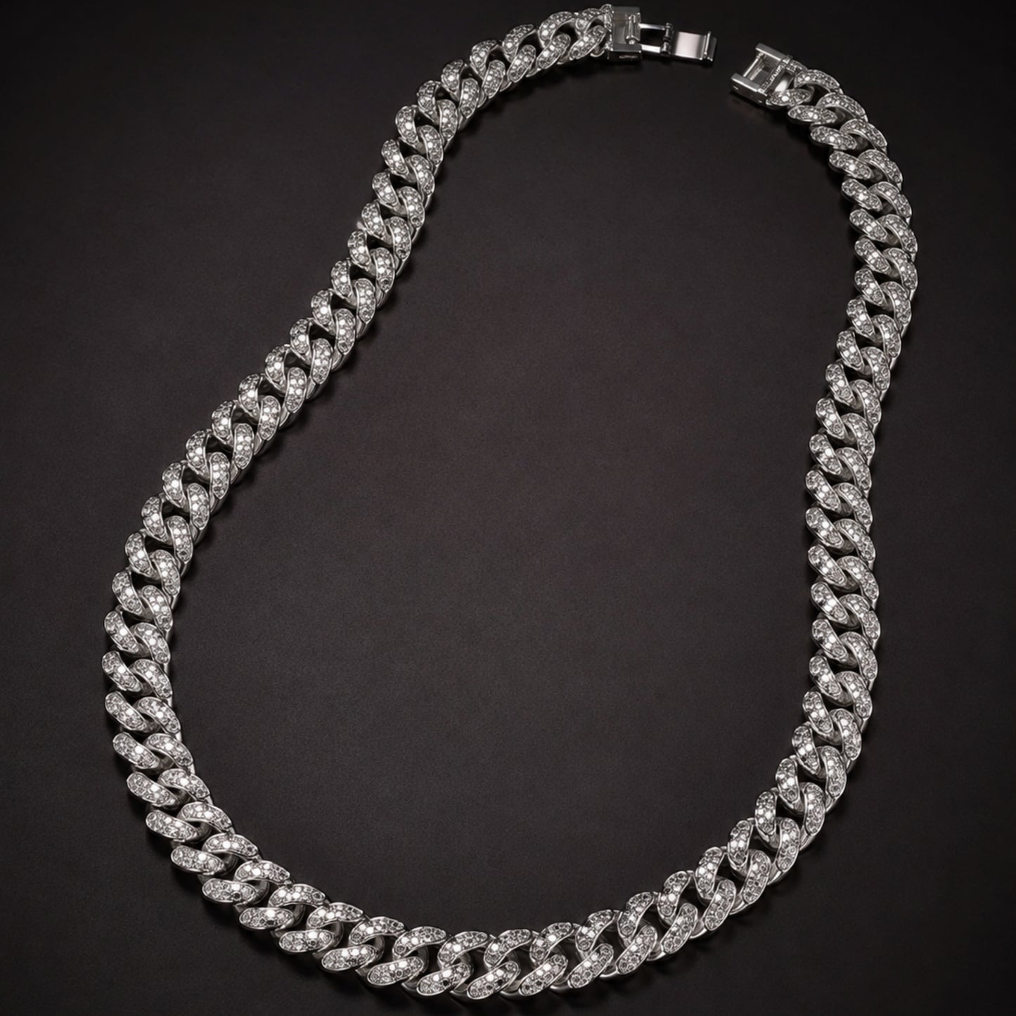 ARCTIC CUBAN - 14mm Stainless Steel Chain with Fold Over Clasp for Men & Boys (24inch)