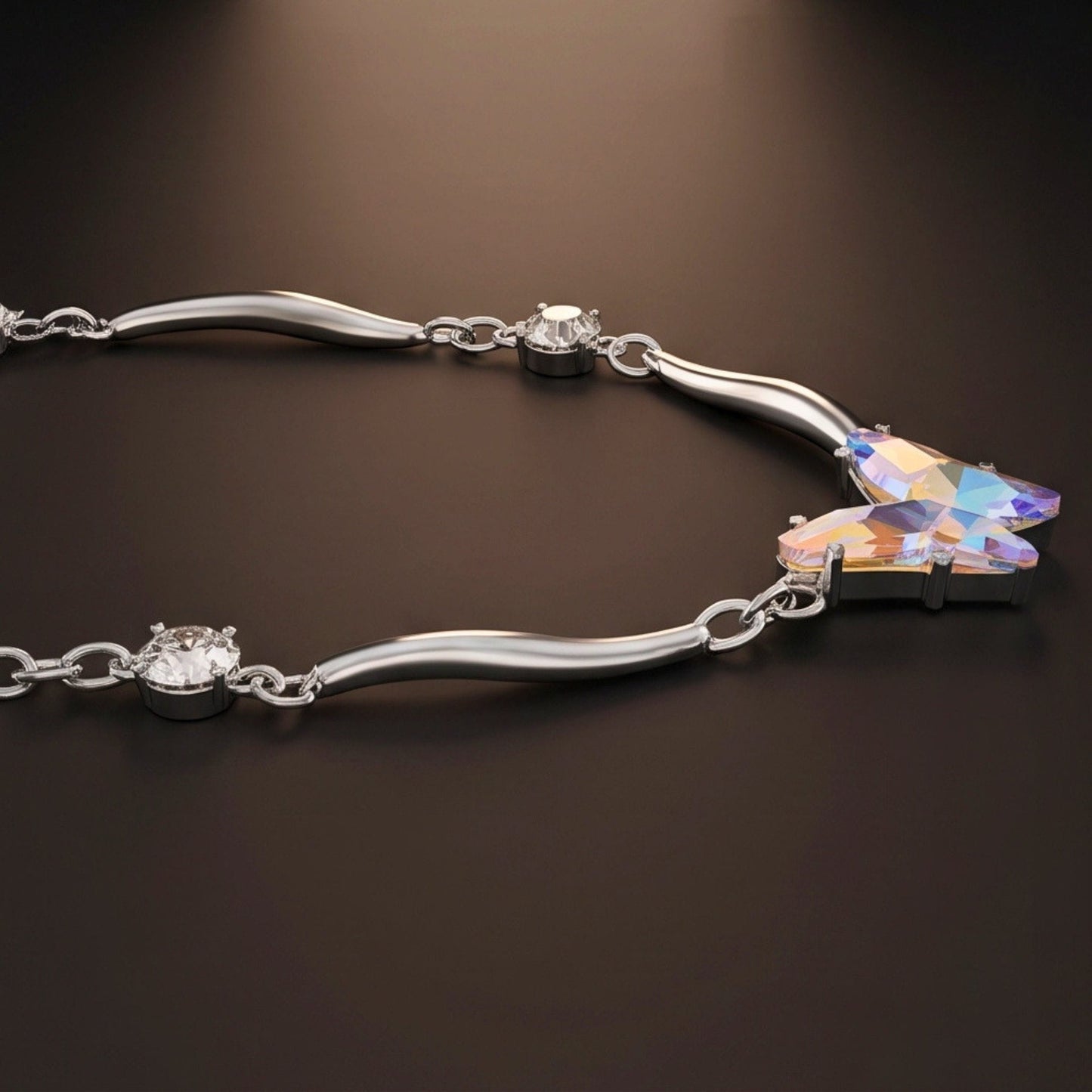 RAINBOW WING - 26mm Titanium Steel Pendant with 9mm Chain for Men & Boys (18 to 20inch)