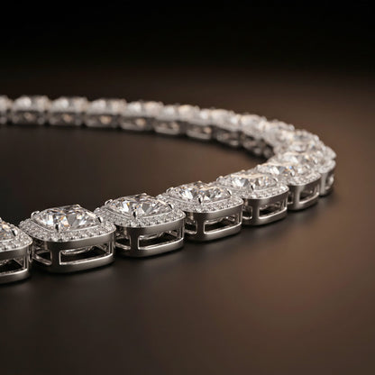 SQUARE HALO - 13mm Stainless Steel Chain with Fold Over Clasp for Men & Boys (22inch)