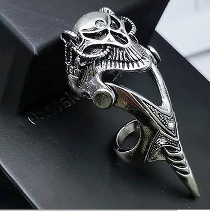 THE MEN THING Ring for Men - Gothic Dragon Head Knuckle Joint Full Finger Ring for Men & Boys