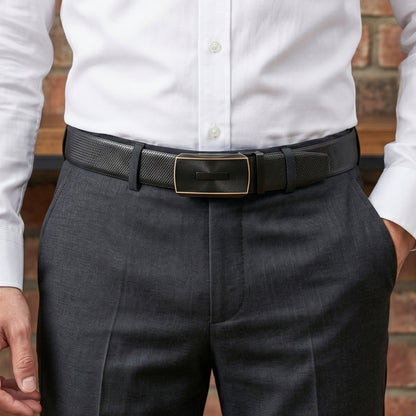 Mens Genuine Leather Belt | 2 in 1 Reversible (Black & Brown) (1 Pc.) - SIGNORA