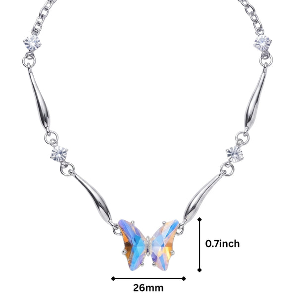 RAINBOW WING - 26mm Titanium Steel Pendant with 9mm Chain for Men & Boys (18 to 20inch)