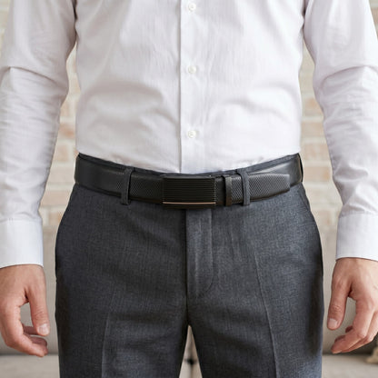 Mens Genuine Leather Belt | 2 in 1 Reversible (Black & Brown) (1 Pc.) - REXVA