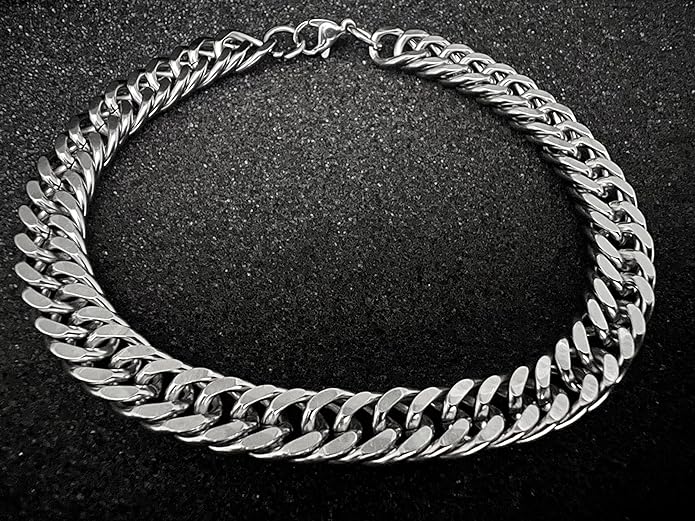 Cubon Link Figaro - Pure Stainless Steel Bracelet American Trending Style -Double Rope For Men & Boy