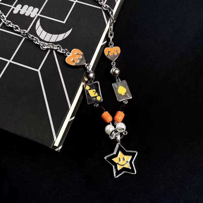 ACE FLAME STAR - 25mm Titanium Steel Pendant with 19 to 21inch 6mm Adjustable Cable Chain for Men & Boys — SS Pendant/ Necklace for Men | THE MEN THING