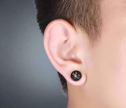 AERO STING - Magnetic Non-Piercing Pure Titanium Steel Studs Earrings for Men & Boys (2 Pcs) - THE MEN THING