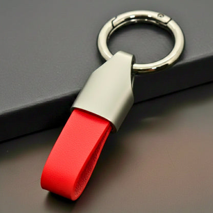 AEROLOOP - RED & MATTE GRAY - Stainless Steel Keychain for Men & Boy - THE MEN THING