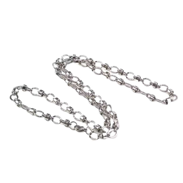 ALPHA LINK - 4.5mm Chain Pure Stainless Steel 23inch for Men & Boys