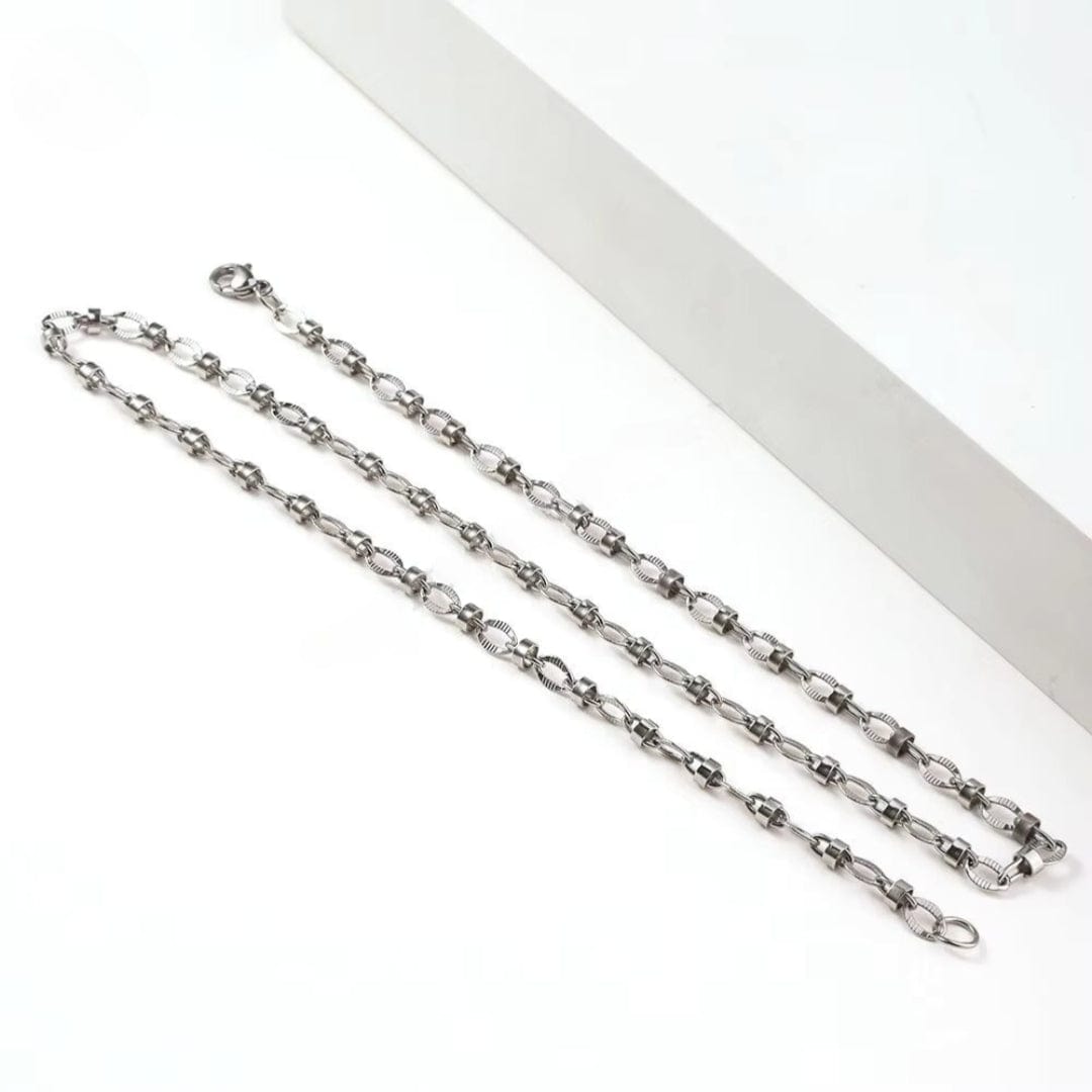 ALPHA LINK - 4.5mm Chain Pure Stainless Steel 23inch for Men & Boys - THE MEN THING