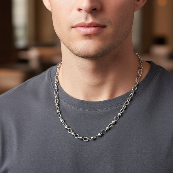 ALPHA LINK - 4.5mm Chain Pure Stainless Steel 23inch for Men & Boys