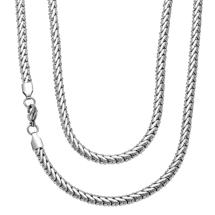 ALUREON - 5mm Chain Pure Stainless Steel 23inch for Men & Boys - THE MEN THING