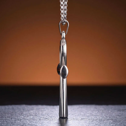 ANKH - 28mm Titanium Steel Pendant with 27inch Round Box 4mm Chain for Men & Boys — SS Pendant/ Necklace for Men | THE MEN THING