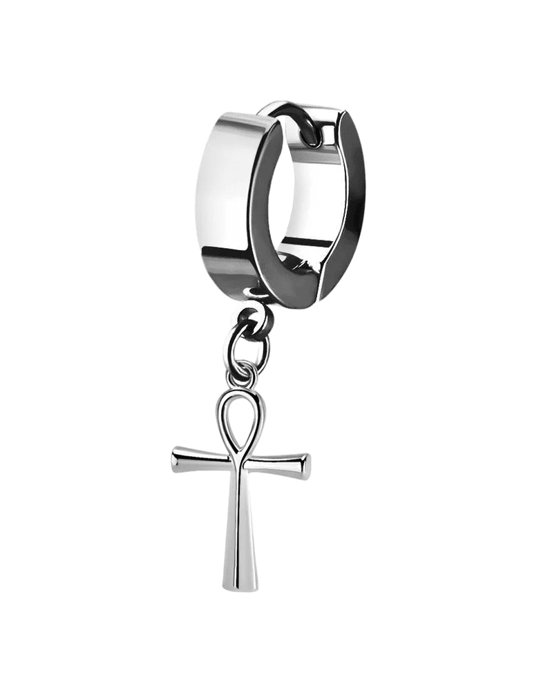 ANKRYX SILVER - Titanium Steel Stud Earrings for Men & Boys (2 Pcs) - THE MEN THING