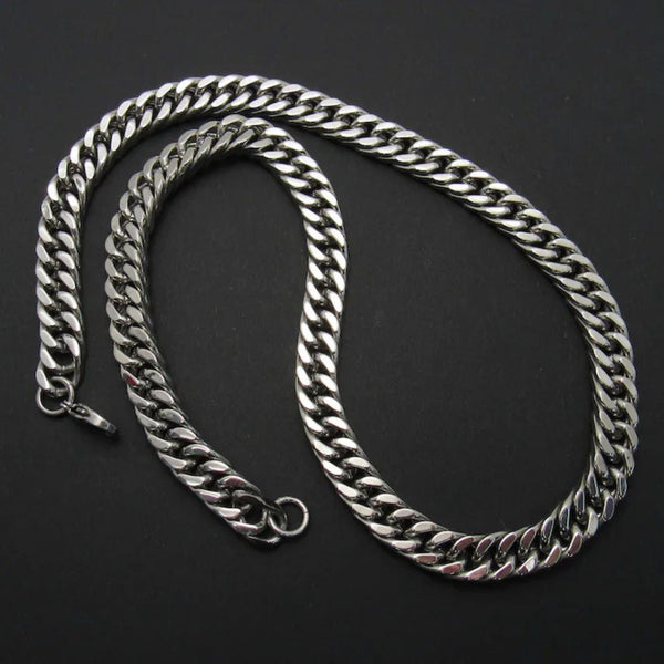 APEX CURB - 4mm Pure Stainless Steel Chain, 24inch for Men & Boys
