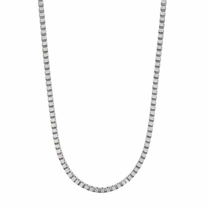 APEX SQUARE LINK - Pure Titanium Steel 23inch Chain for Men & Boys - THE MEN THING