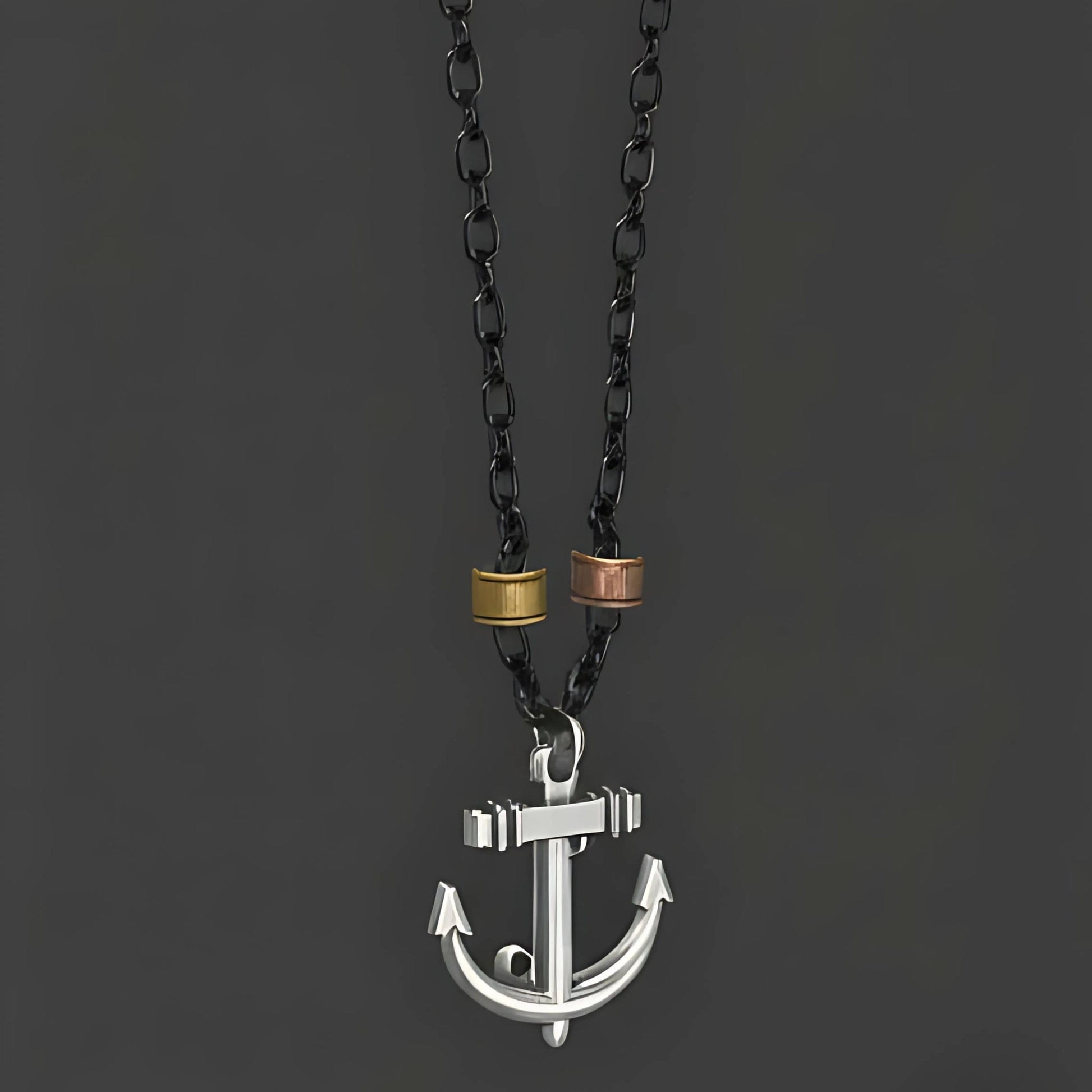 AQUA ANCHOR - Pure Titanium Steel Pendant with 27inch Chain for Men & Boys - THE MEN THING