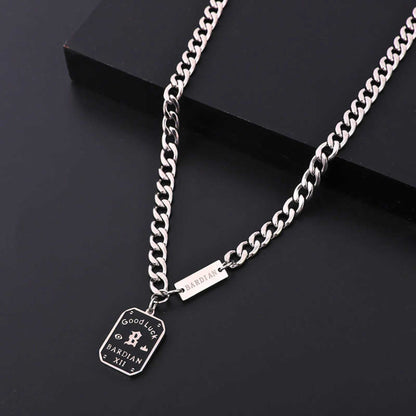 ARC LUCK - 16mm Titanium Steel Pendant with 20 to 22inch Adjustable Chain for Men & Boys — SS Pendant/ Necklace for Men | THE MEN THING