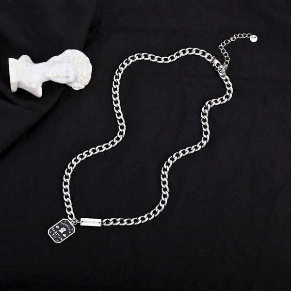 ARC LUCK - 16mm Titanium Steel Pendant with 20 to 22inch Adjustable Chain for Men & Boys