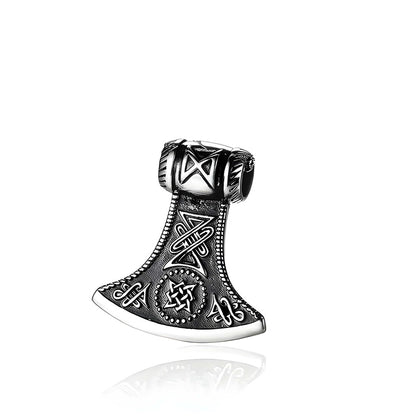 ASGARDIAN FANG - Titanium Steel Pendant with Stainless Steel 24inch Round Box Chain, American trending Style for Men & Boy - THE MEN THING
