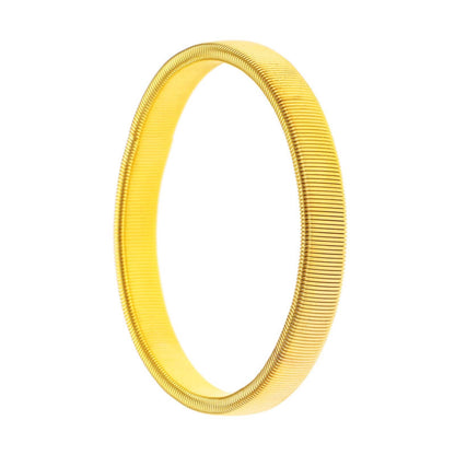 AUREX FLEX - GOLDEN - 11mm Stainless Steel Adjustable  Bracelet for Men & Boys - THE MEN THING