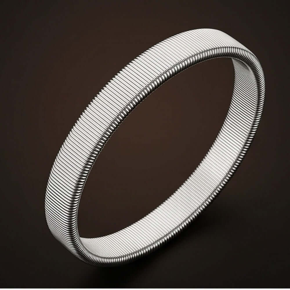 AUREX FLEX - STEEL - 11mm Stainless Steel Adjustable Bracelet for Men & Boys — Steel Bracelets for Men | THE MEN THING