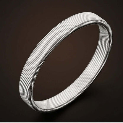 AUREX FLEX - STEEL - 11mm Stainless Steel Adjustable Bracelet for Men & Boys — Steel Bracelets for Men | THE MEN THING