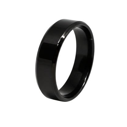 AZURE CORE - BLACK - Pure Stainless Steel Men’s Black - Plated Ring (Size : 17-22-23-27-29) — Rings for Men | THE MEN THING