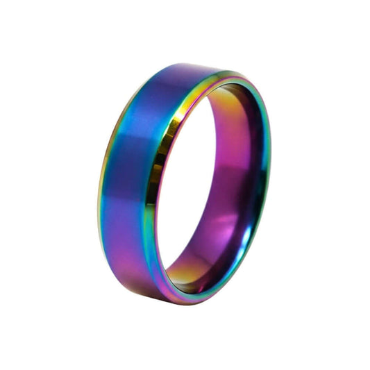 AZURE CORE - MULTICOLOR - Pure Stainless Steel Men’s Multicolor - Plated Ring (Size : 18-22-29) — Rings for Men | THE MEN THING