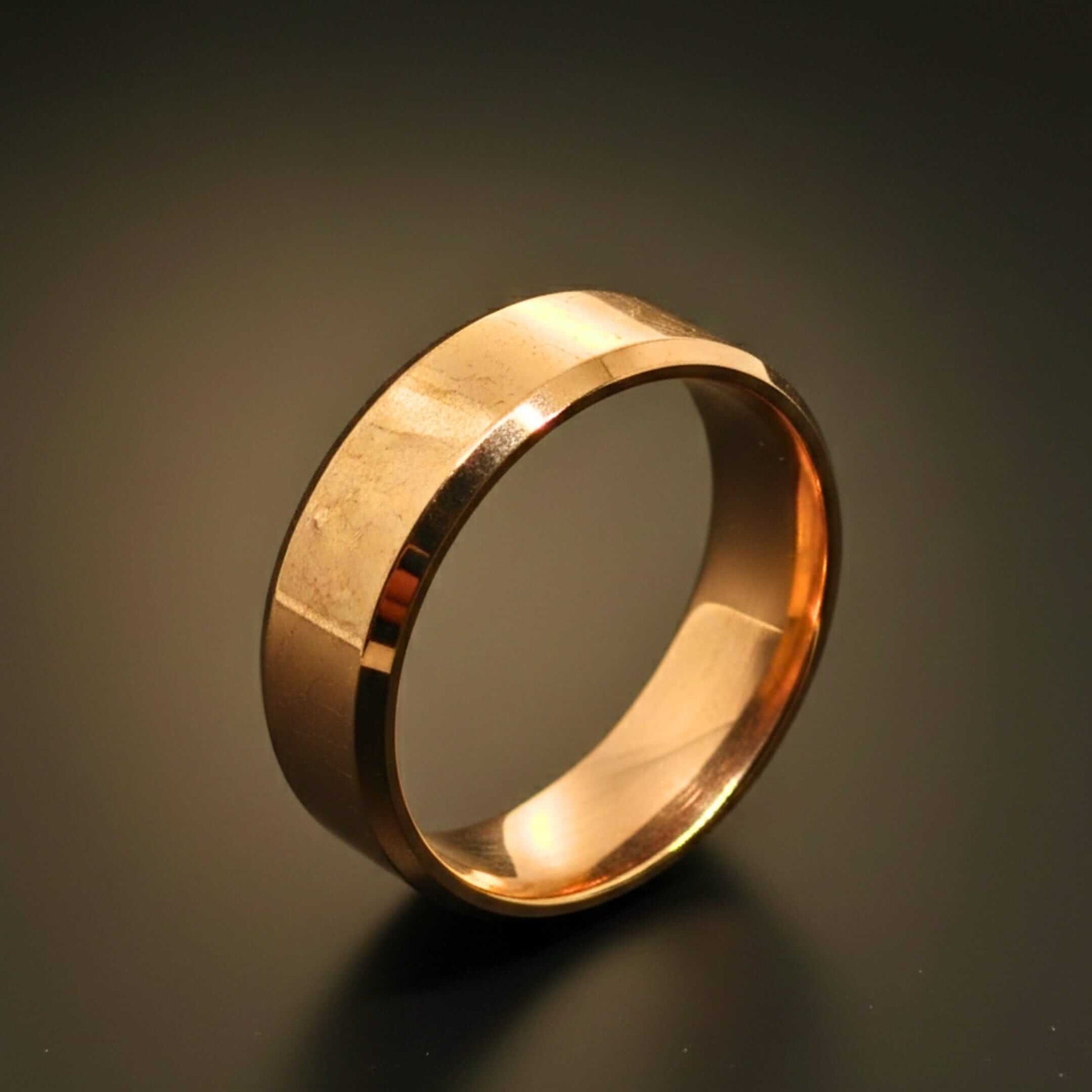 AZURE CORE - ROSE GOLD - Pure Stainless Steel Men’s Ring for Men & Boys (Size : 17-23-28) — Rings for Men | THE MEN THING