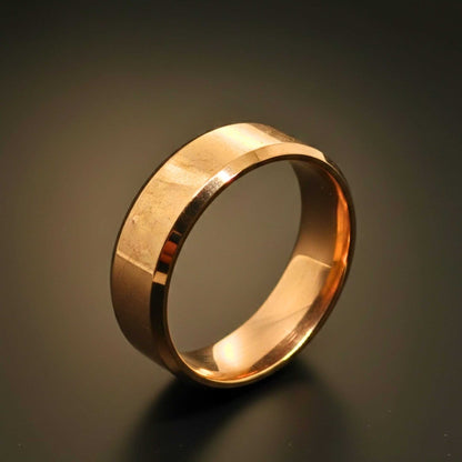 AZURE CORE - ROSE GOLD - Pure Stainless Steel Men’s Ring for Men & Boys (Size : 17-23-28) — Rings for Men | THE MEN THING