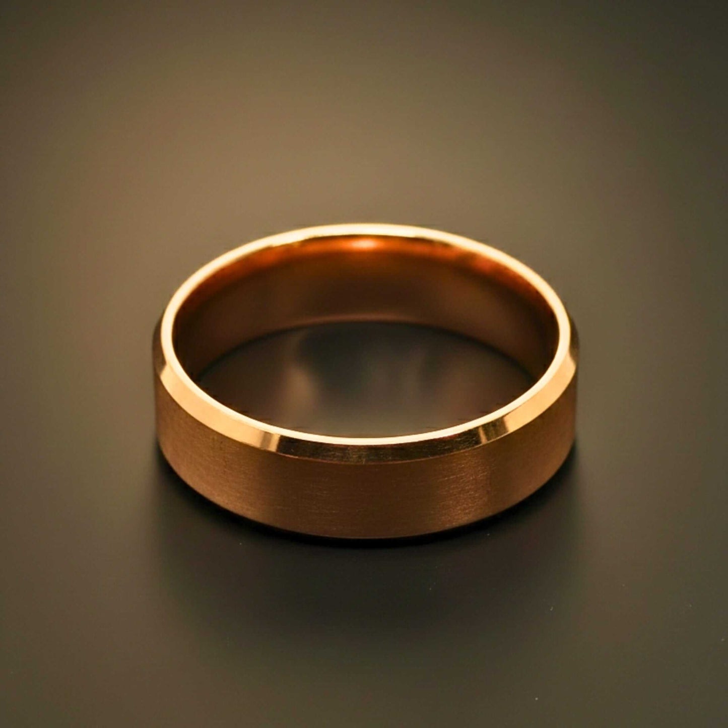 AZURE CORE - ROSE GOLD - Pure Stainless Steel Men’s Ring for Men & Boys (Size : 17-23-28) — Rings for Men | THE MEN THING