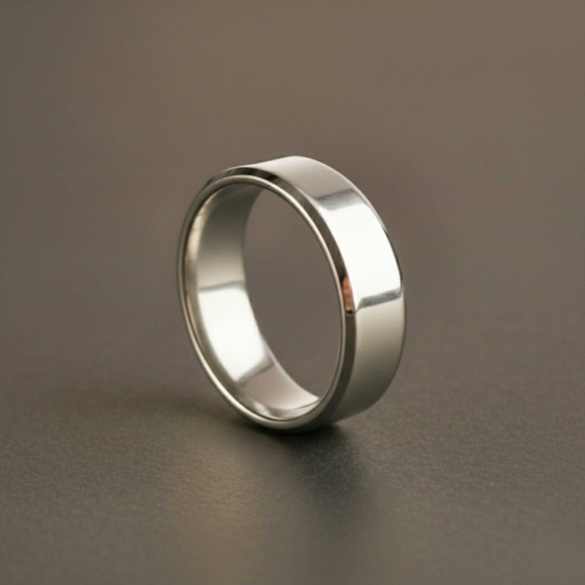 AZURE CORE - STEEL - Pure Stainless Steel Men’s Ring for Men & Boys (Size : 17-23-29) - THE MEN THING