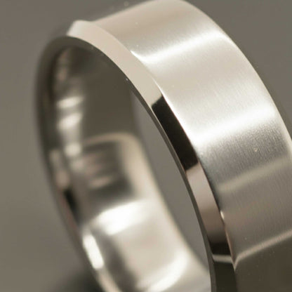 AZURE CORE - STEEL - Pure Stainless Steel Men’s Ring for Men & Boys (Size : 17-23-29) - THE MEN THING