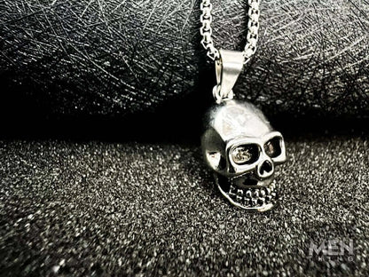 BIG SKULL 2 -  Alloy Pendant with Pure Stainless Steel 24inch Round Box Chain, American trending Style for Men & Boy - THE MEN THING
