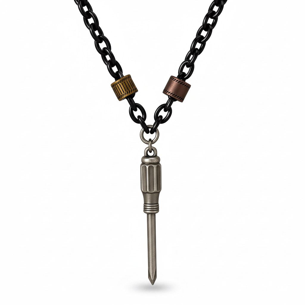 BITBOLT CORE - Pure Titanium Steel Pendant with 23inch Chain for Men & Boys - THE MEN THING