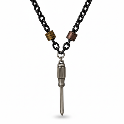 BITBOLT CORE - Pure Titanium Steel Pendant with 23inch Chain for Men & Boys - THE MEN THING