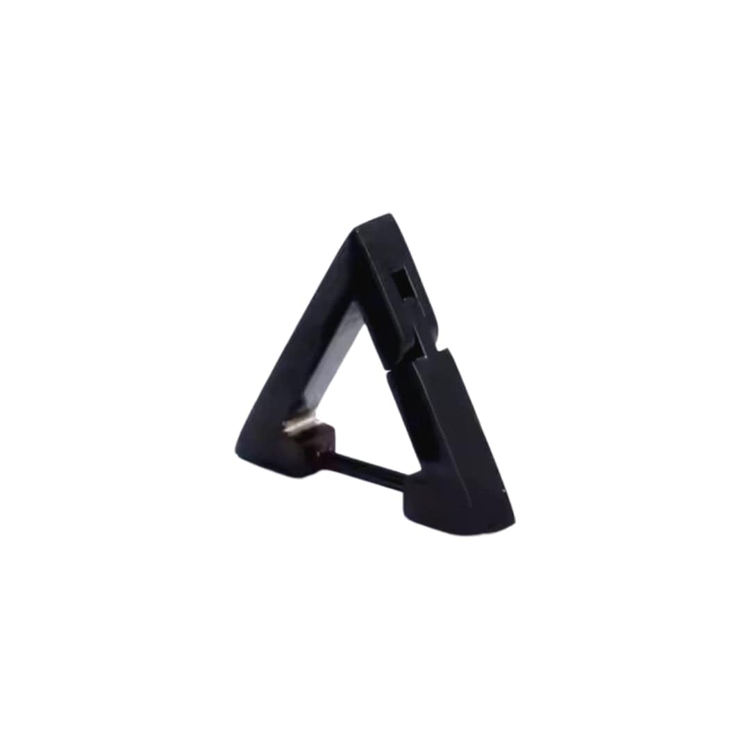BLACK ATLAS - Pure Titanium Steel Hoop Earrings for Men & Boys (2pcs) - THE MEN THING