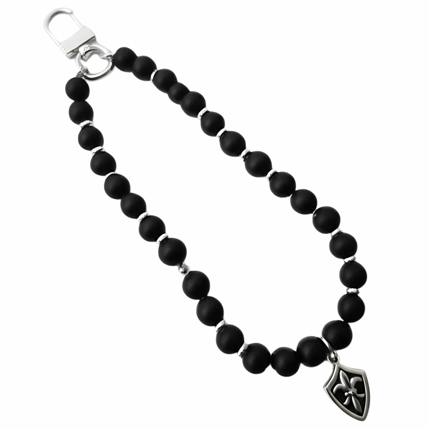 BLACK CITADEL - Pure Titanium Steel Pendant with Hand Wrist Phone Straps Keychain for Men & Boy "10"inch - THE MEN THING