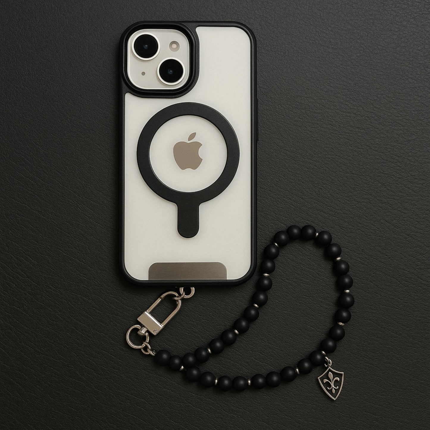 BLACK CITADEL - Pure Titanium Steel Pendant with Hand Wrist Phone Straps Keychain for Men & Boy "10"inch - THE MEN THING