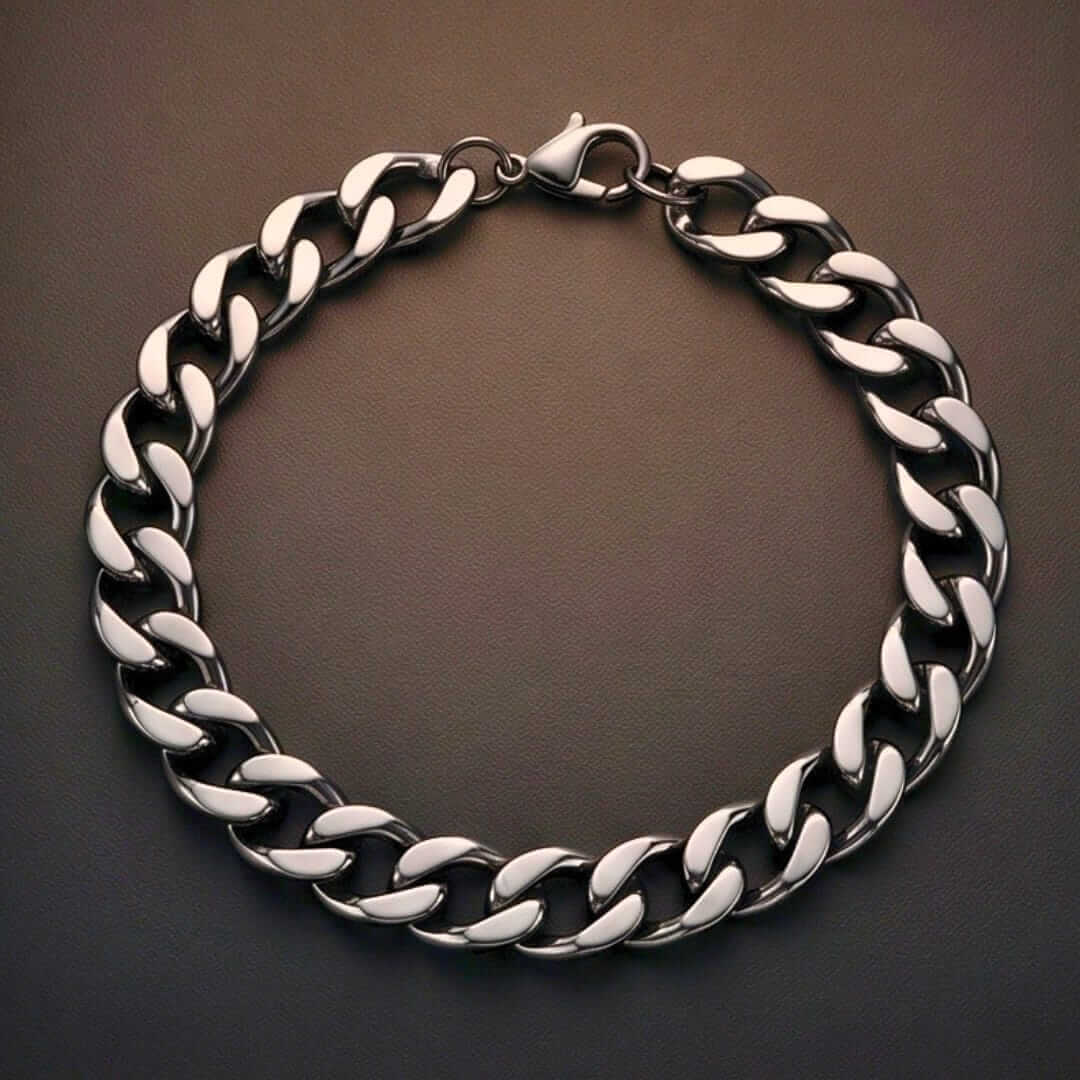 BLACK EMPEROR - 6mm Stainless Steel, 7.5inch Lobster Claw Clasp Bracelet for Men & Boys — Steel Bracelets for Men | THE MEN THING