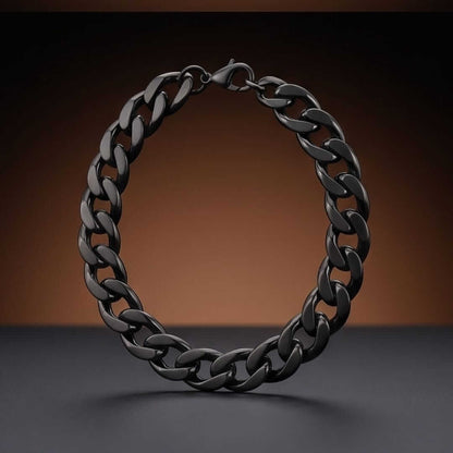 BLACK EMPEROR - 6mm Stainless Steel, 7.5inch Lobster Claw Clasp Bracelet for Men & Boys — Steel Bracelets for Men | THE MEN THING
