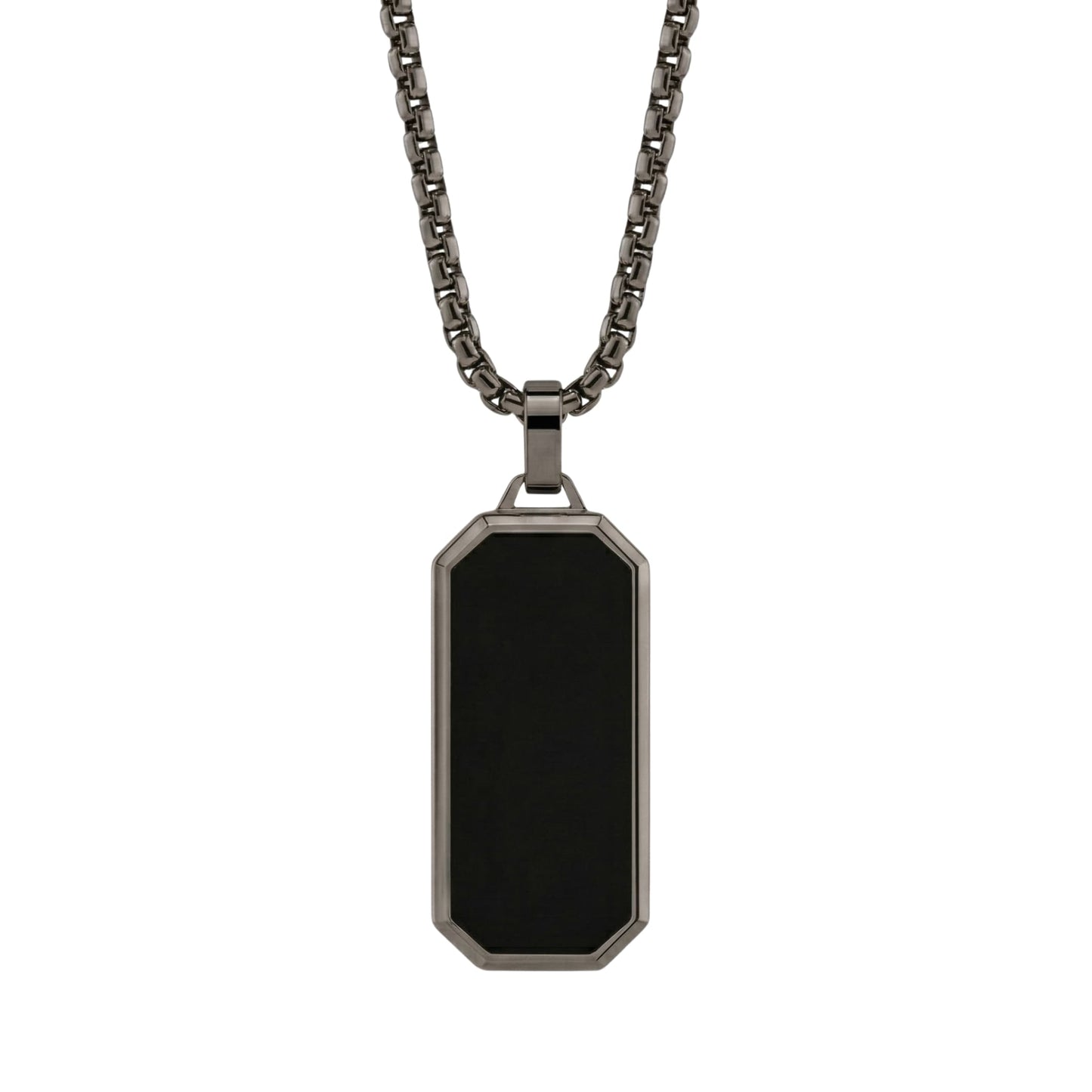 BLACK HAWK CREST - Pure Stainless Steel 23inch Round box 4mm Chain for Men, European trending Style for Men & Boy — SS Pendant/ Necklace for Men | THE MEN THING