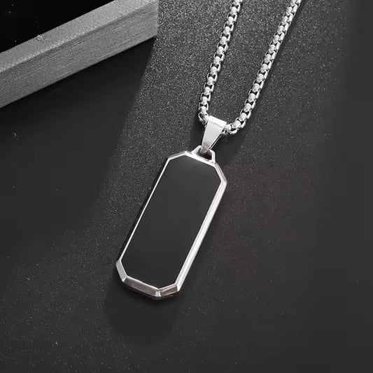 BLACK HAWK CREST - Pure Stainless Steel 24inch Round box Chain for Men, European trending Style for Men & Boy - THE MEN THING